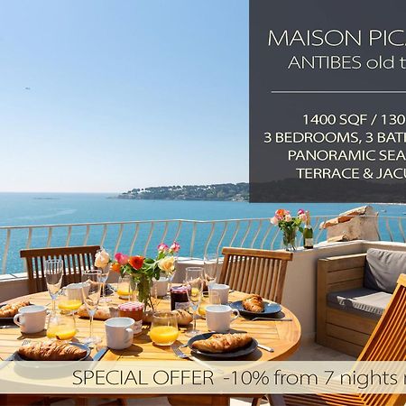 Maison Picasso - Jacuzzi, Vue, Terrasse For 6 Antibes Exterior photo
